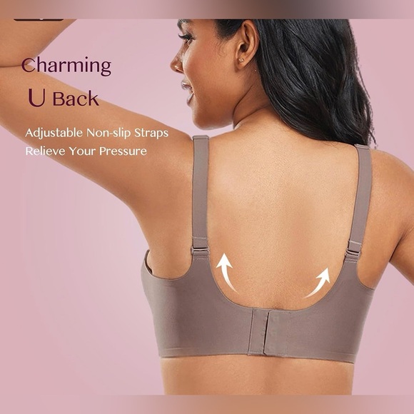 UROAGOUS Seamless Comfort Bra - Brown | Gray - Picture 3 of 9